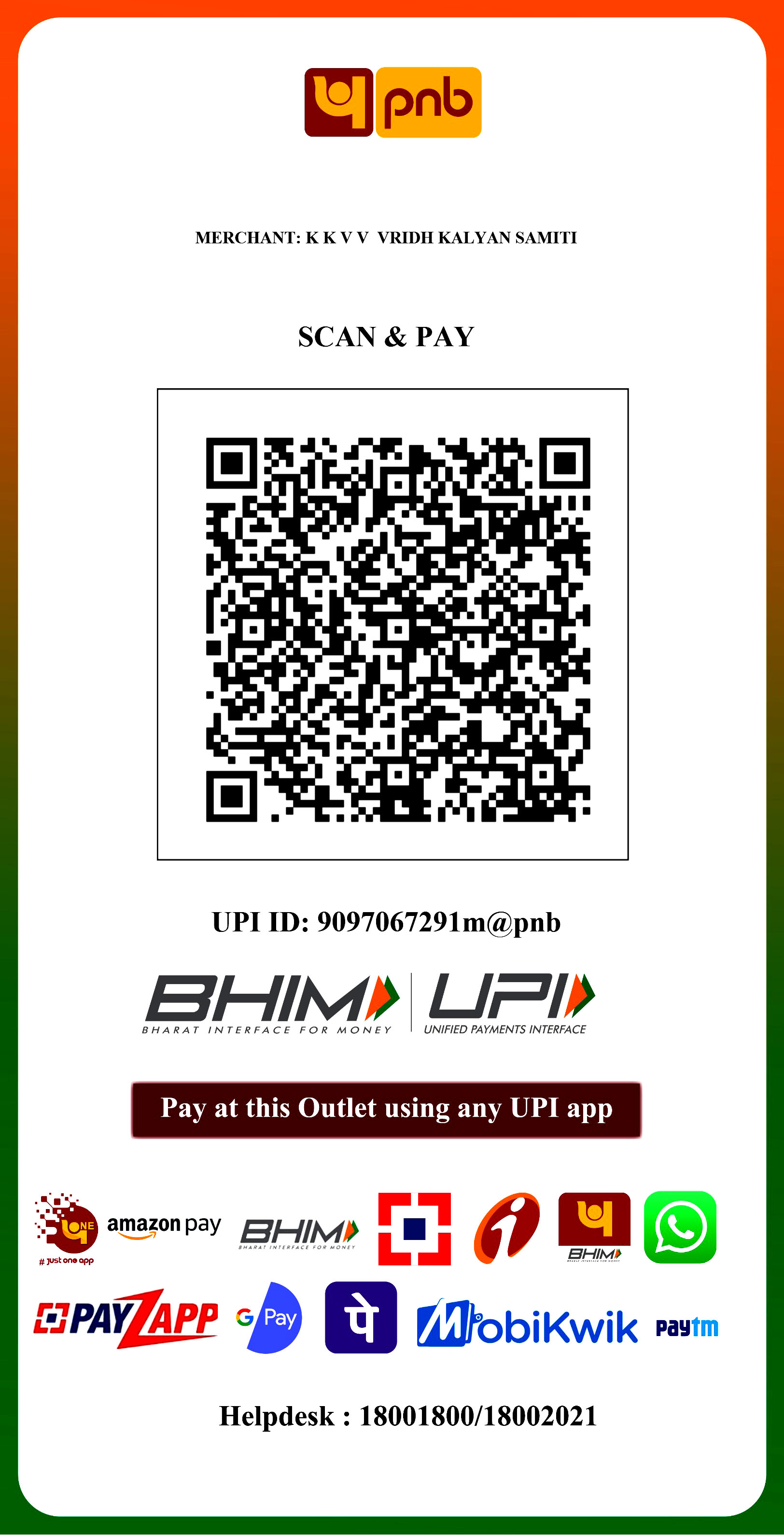 Scan and Pay QR Code